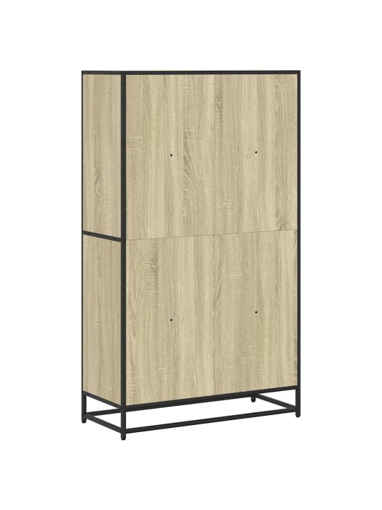 Grāmatu plaukts, ozola krāsa, 80,5x35x139 cm, inženierijas koks