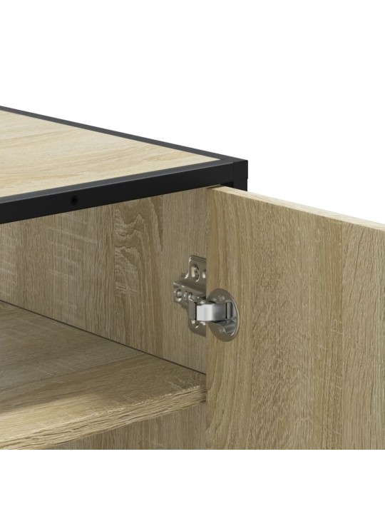 Apavu skapītis, ozolkoka, 75x38x97,5cm inženierijas koks&metāls