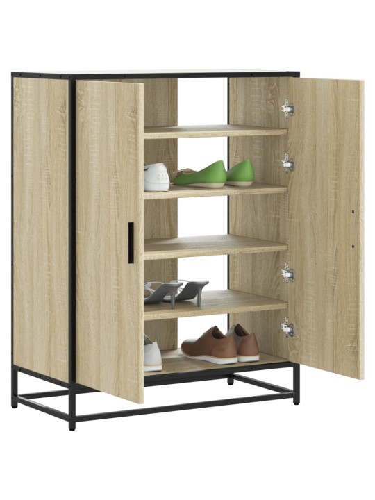 Apavu skapītis, ozolkoka, 75x38x97,5cm inženierijas koks&metāls