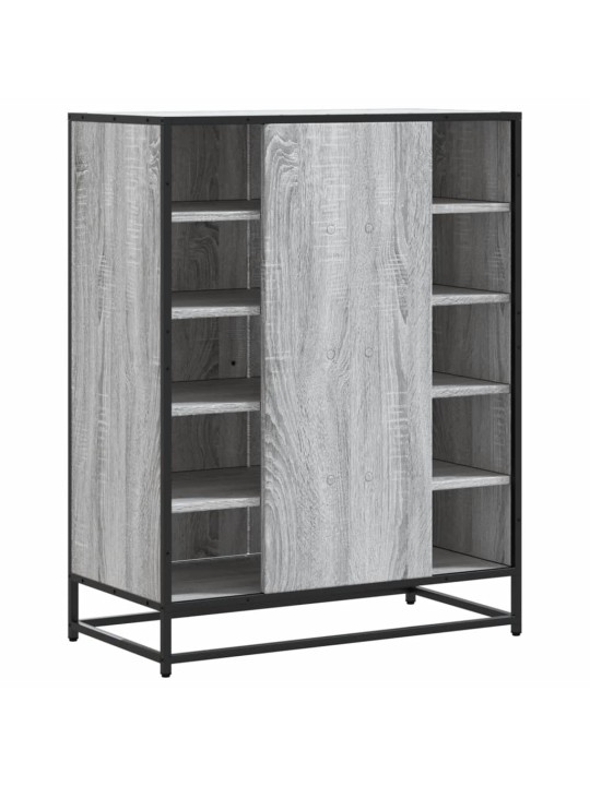 Apavu skapītis, pelēks, 75x38x97,5 cm, inženierijas koks&metāls