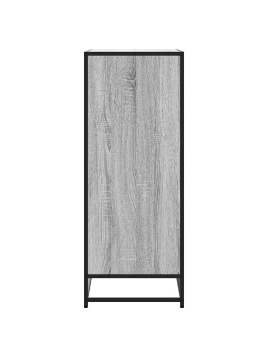 Apavu skapītis, pelēks, 75x38x97,5 cm, inženierijas koks&metāls
