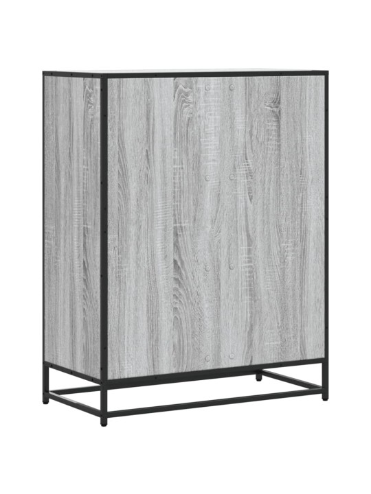 Apavu skapītis, pelēks, 75x38x97,5 cm, inženierijas koks&metāls