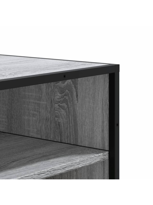 Apavu skapītis, pelēks, 75x38x97,5 cm, inženierijas koks&metāls