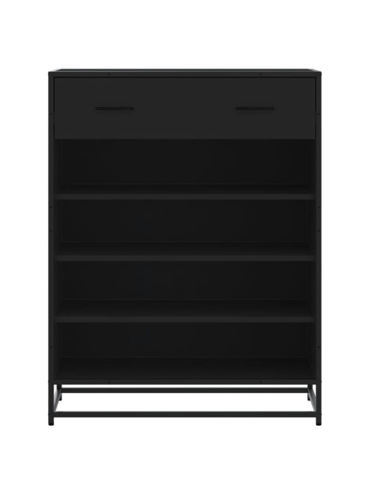 Apavu skapis melns 75x38x97,5 cm engineered wood and metal