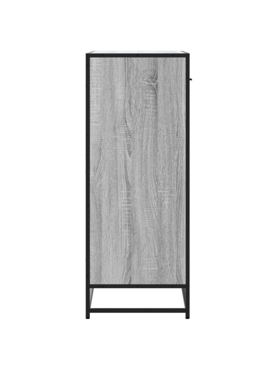 Apavu skapītis, pelēks, 75x38x97,5 cm, inženierijas koks&metāls