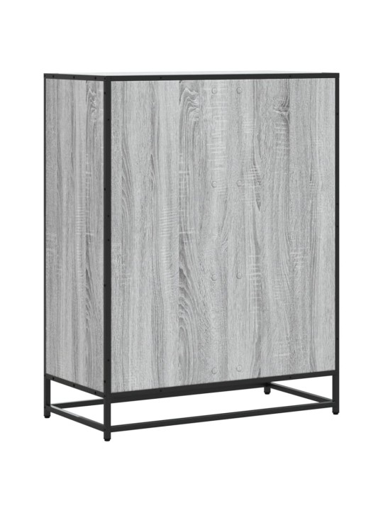 Apavu skapītis, pelēks, 75x38x97,5 cm, inženierijas koks&metāls