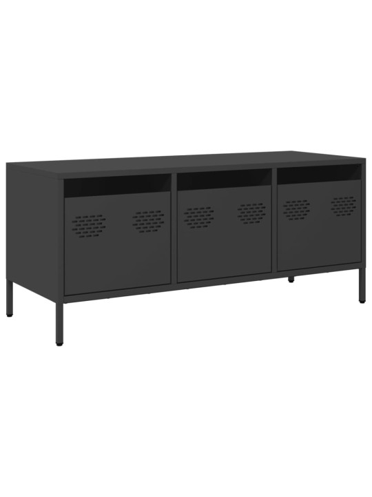Tv skapītis, melns, 101,5x39x43,5 cm, auksti velmēts tērauds