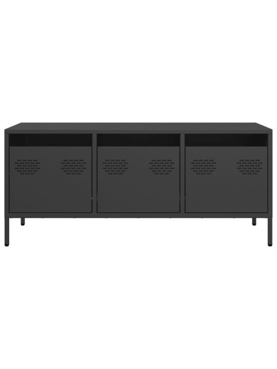 Tv skapītis, melns, 101,5x39x43,5 cm, auksti velmēts tērauds