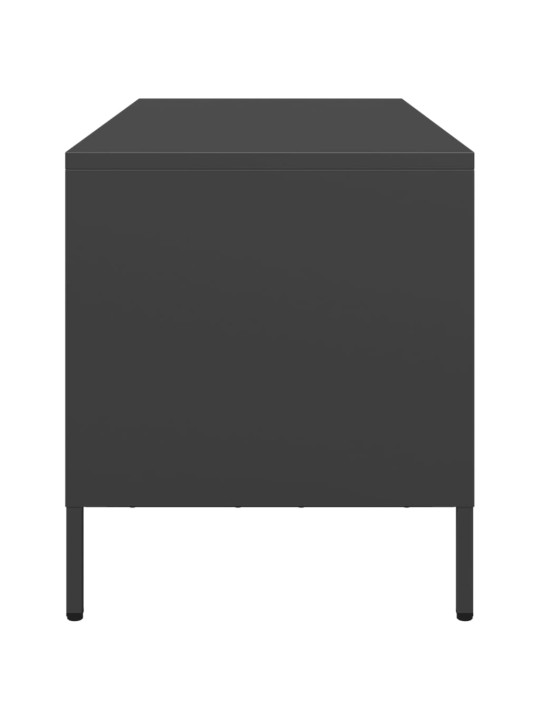 Tv skapītis, melns, 101,5x39x43,5 cm, auksti velmēts tērauds