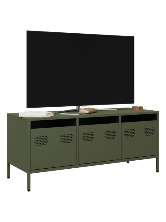 Tv skapītis, zaļš, 101,5x39x43,5 cm, auksti velmēts tērauds