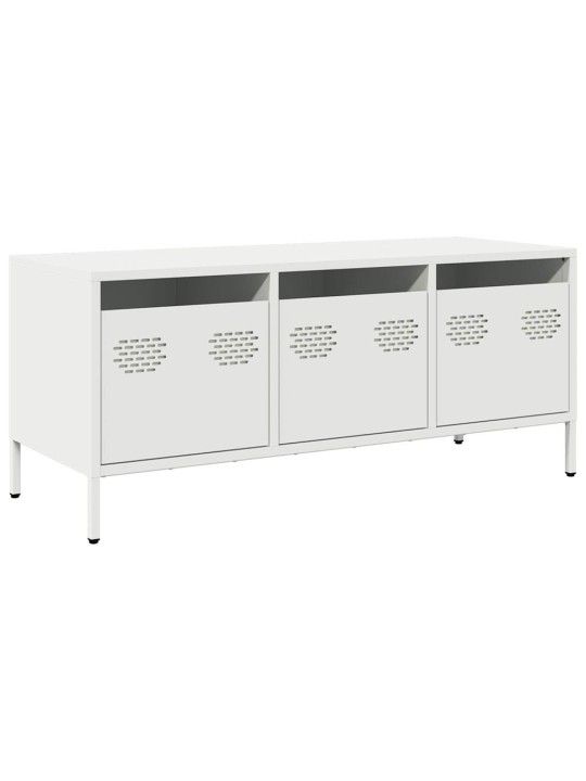 Tv skapītis, balts, 101,5x39x43,5 cm, auksti velmēts tērauds