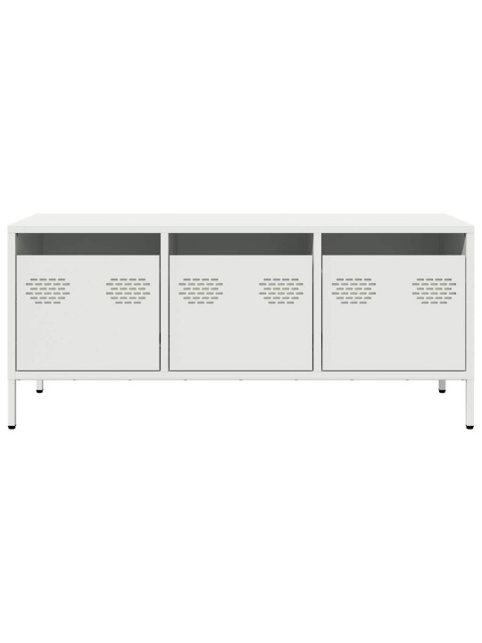 Tv skapītis, balts, 101,5x39x43,5 cm, auksti velmēts tērauds