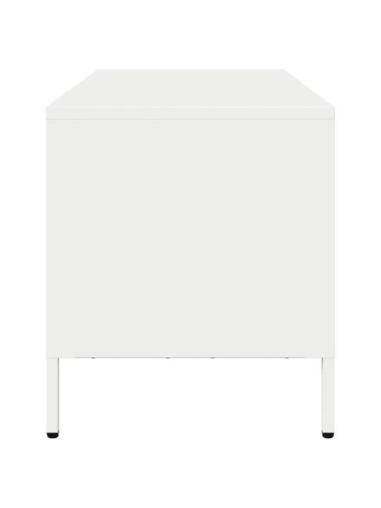 Tv skapītis, balts, 101,5x39x43,5 cm, auksti velmēts tērauds