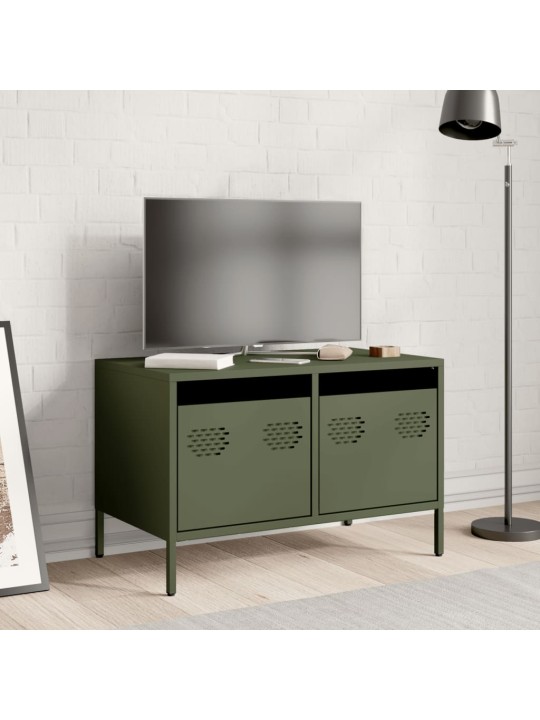 Tv skapītis, olīvu zaļš, 68x39x43,5 cm, auksti velmēts tērauds
