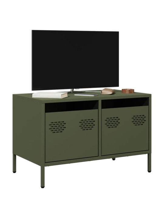 Tv skapītis, olīvu zaļš, 68x39x43,5 cm, auksti velmēts tērauds
