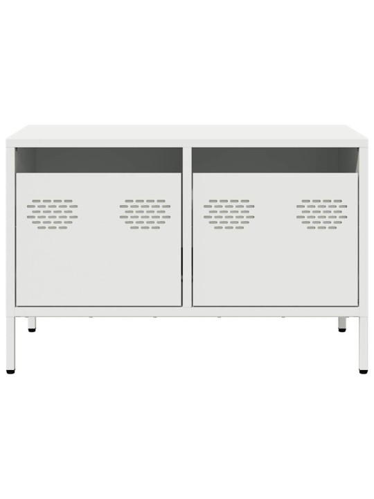 Tv skapītis, balts, 68x39x43,5 cm, auksti velmēts tērauds