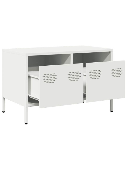 Tv skapītis, balts, 68x39x43,5 cm, auksti velmēts tērauds