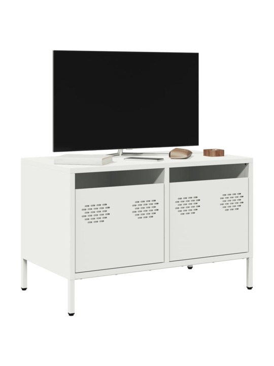 Tv skapītis, balts, 68x39x43,5 cm, auksti velmēts tērauds
