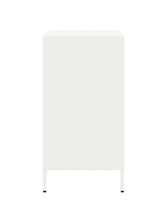 Kumode, balta, 68x39x73,5 cm, auksti velmēts tērauds
