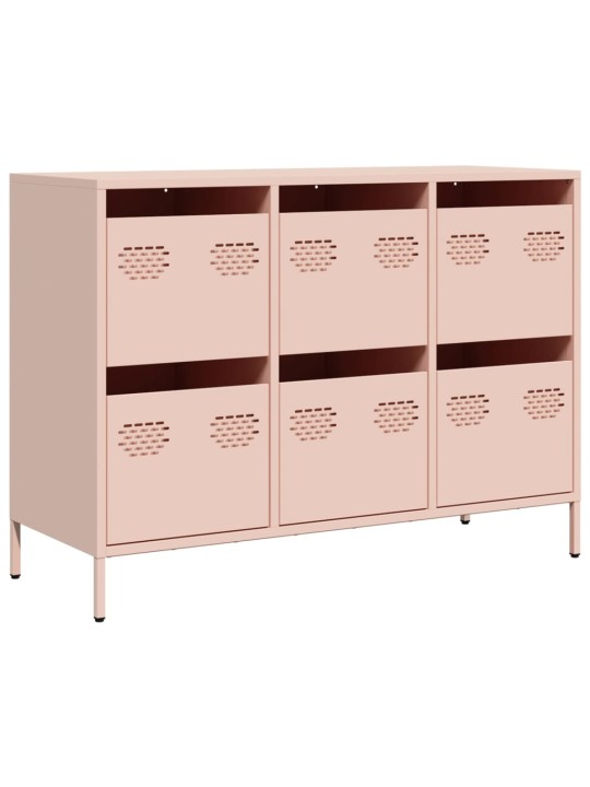 Kumode, rozā, 101,5x39x73,5 cm, auksti velmēts tērauds