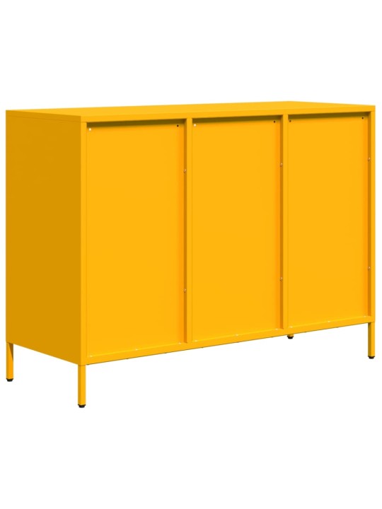 Kumode sinepju dzeltena 101,5x39x73,5 cm auksti velmēts tērauds