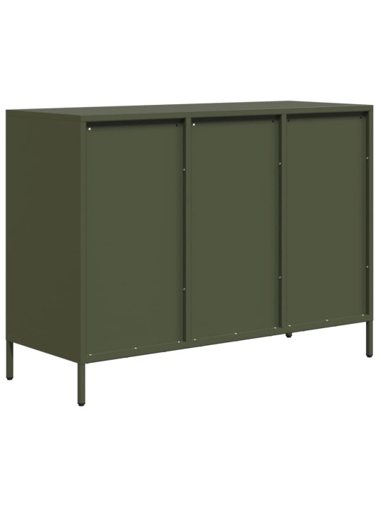 Kumode, olīvu zaļa, 101,5x39x73,5 cm, auksti velmēts tērauds