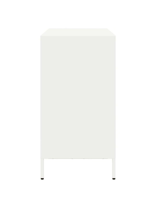 Kumode, balta, 101,5x39x73,5 cm, auksti velmēts tērauds