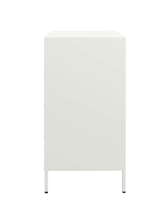 Kumode, balta, 68x39x73,5 cm, auksti velmēts tērauds