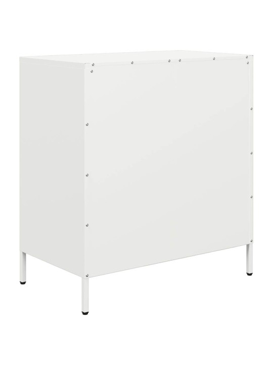 Kumode, balta, 68x39x73,5 cm, auksti velmēts tērauds