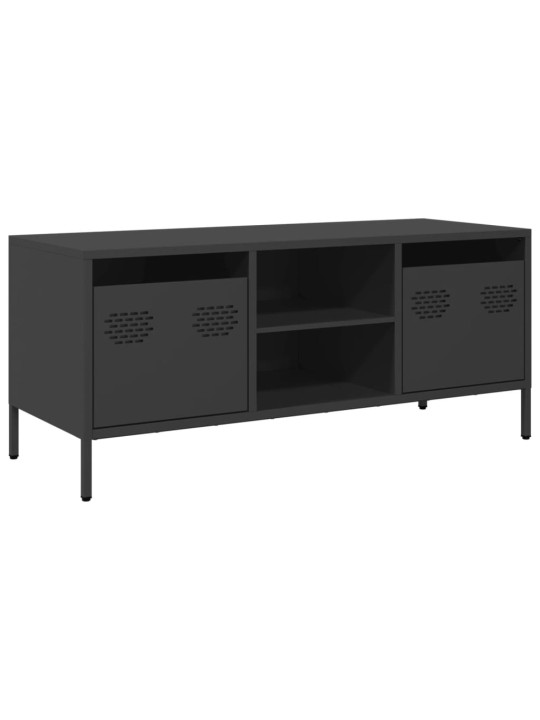 Tv skapītis, melns, 101,5x39x43,5 cm, auksti velmēts tērauds