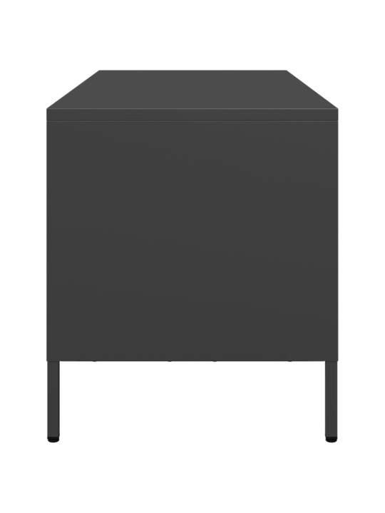 Tv skapītis, melns, 101,5x39x43,5 cm, auksti velmēts tērauds
