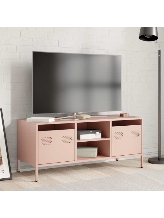Tv skapītis, rozā, 101,5x39x43,5 cm, auksti velmēts tērauds