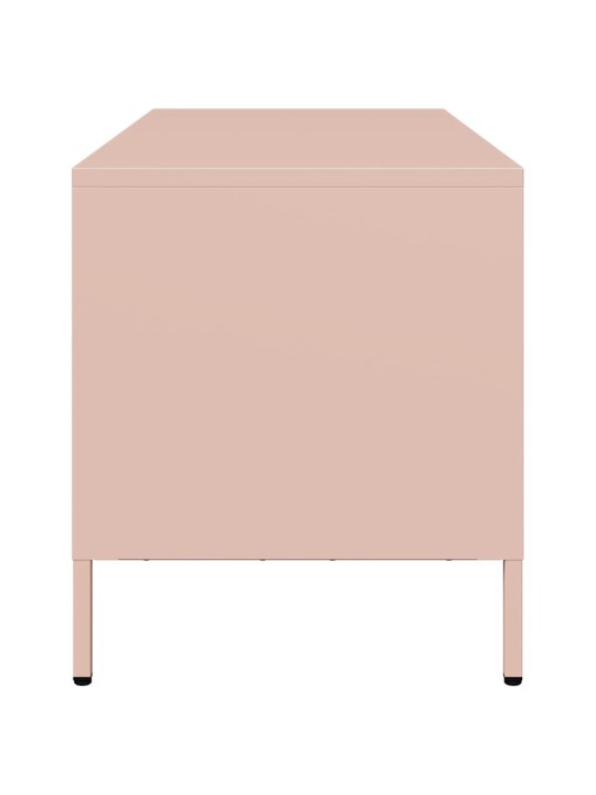 Tv skapītis, rozā, 101,5x39x43,5 cm, auksti velmēts tērauds