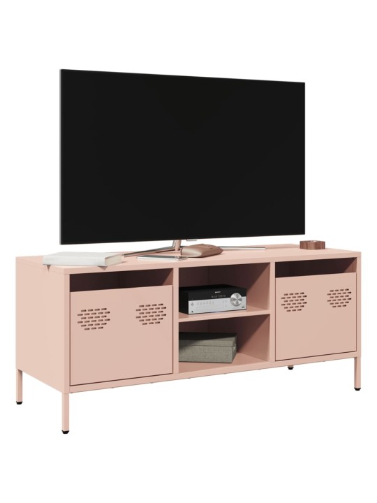 Tv skapītis, rozā, 101,5x39x43,5 cm, auksti velmēts tērauds