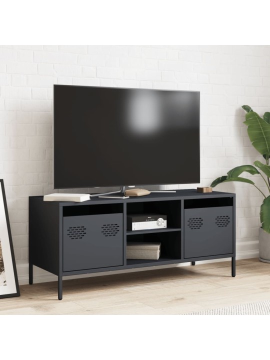 Tv skapītis, pelēks, 101,5x39x43,5 cm, auksti velmēts tērauds