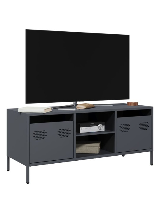 Tv skapītis, pelēks, 101,5x39x43,5 cm, auksti velmēts tērauds