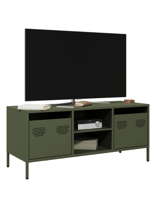 Tv skapītis, zaļš, 101,5x39x43,5 cm, auksti velmēts tērauds