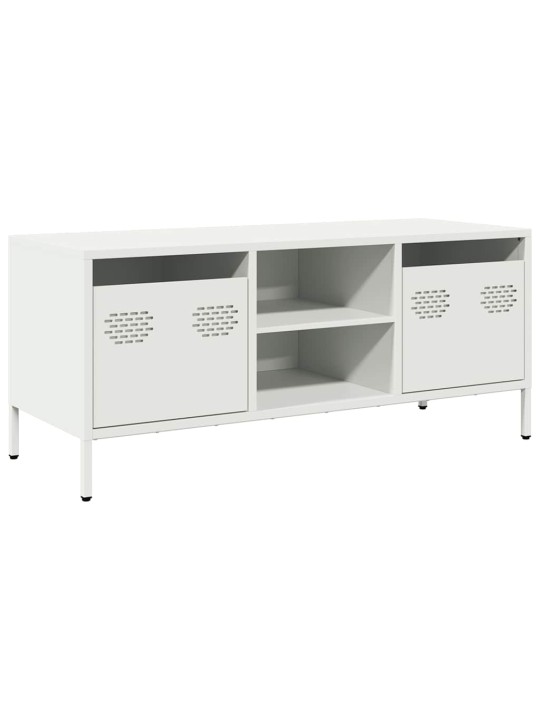 Tv skapītis, balts, 101,5x39x43,5 cm, auksti velmēts tērauds