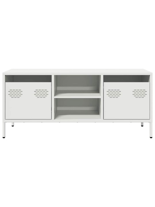 Tv skapītis, balts, 101,5x39x43,5 cm, auksti velmēts tērauds