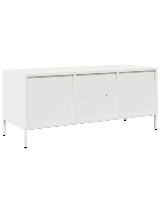 Tv skapītis, balts, 101,5x39x43,5 cm, auksti velmēts tērauds
