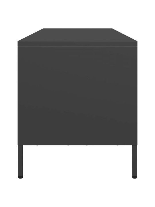 Tv skapītis, melns, 135x39x43,5 cm, auksti velmēts tērauds