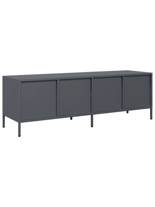 Tv skapītis, pelēks, 135x39x43,5 cm, auksti velmēts tērauds