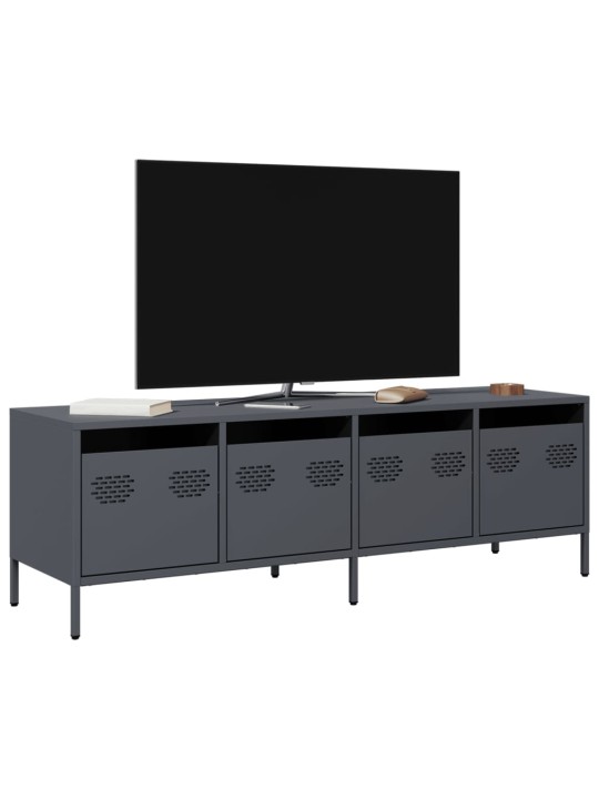 Tv skapītis, pelēks, 135x39x43,5 cm, auksti velmēts tērauds