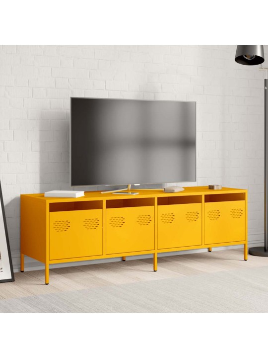 Tv skapītis, dzeltens, 135x39x43,5 cm, auksti velmēts tērauds