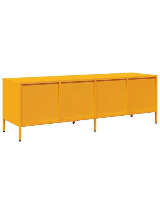 Tv skapītis, dzeltens, 135x39x43,5 cm, auksti velmēts tērauds