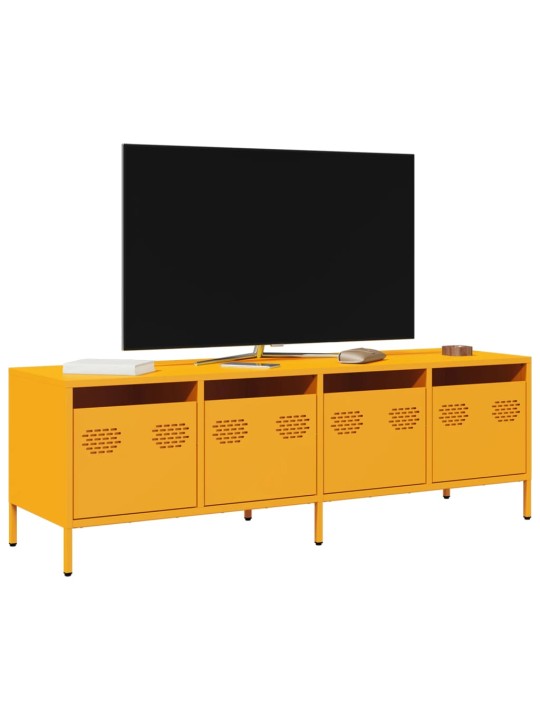 Tv skapītis, dzeltens, 135x39x43,5 cm, auksti velmēts tērauds