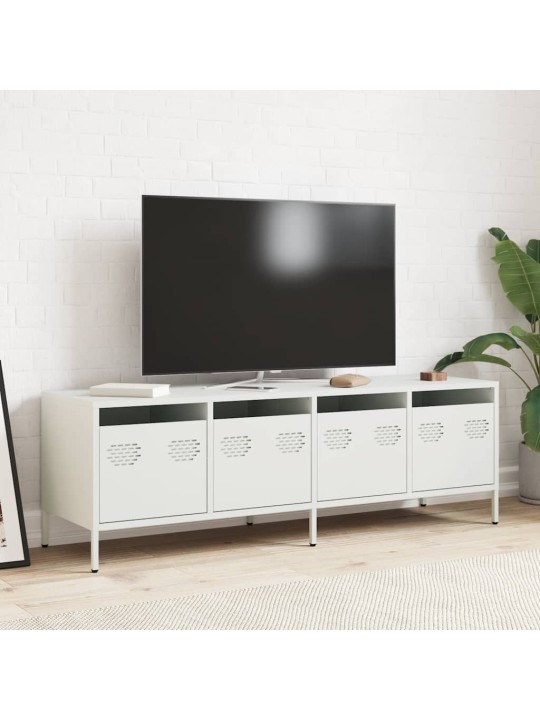 Tv skapītis, balts, 135x39x43,5 cm, auksti velmēts tērauds