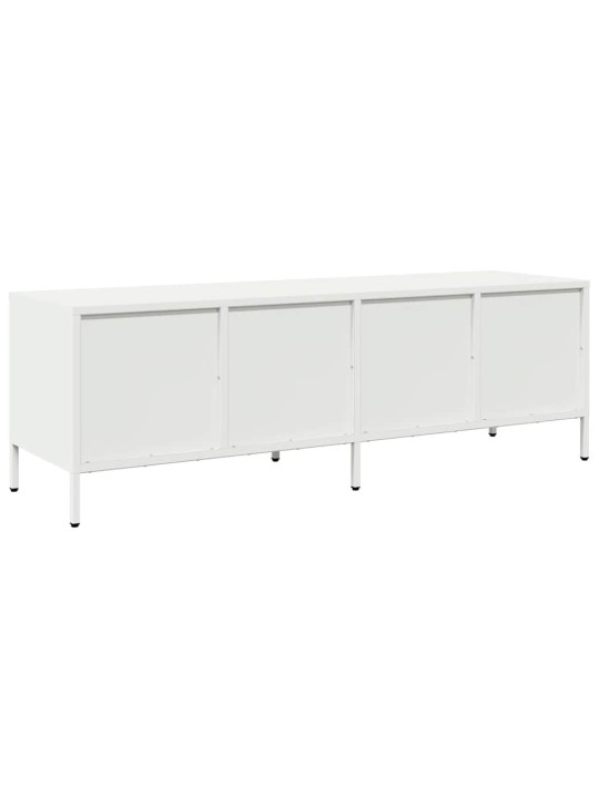 Tv skapītis, balts, 135x39x43,5 cm, auksti velmēts tērauds