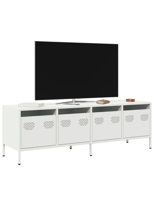 Tv skapītis, balts, 135x39x43,5 cm, auksti velmēts tērauds