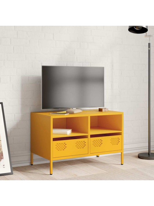 Tv skapītis, dzeltens, 68x39x43,5 cm, auksti velmēts tērauds